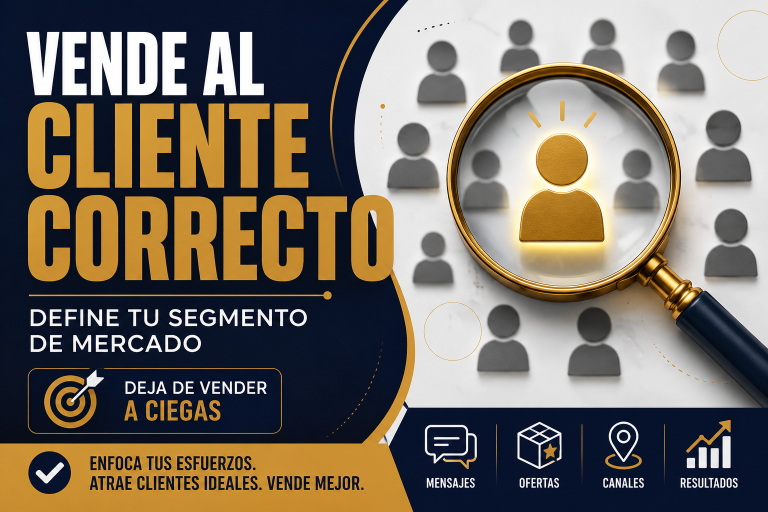 Vende al cliente correcto: Manual práctico para definir tu segmento de mercado